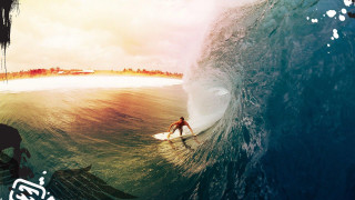 Man surfing wave ocean sky 3 - surreal photography free wallpaper
