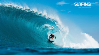 Man riding wave surfboard ocean 29 - a wave free wallpaper