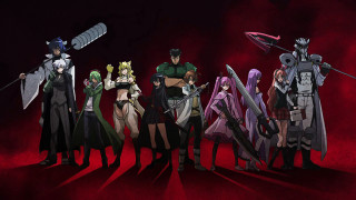 Anime characters swords standing line 2 - their hand and a sword free wallpaper