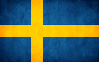 Sweden flag yellow cross blue - a yellow stripe free wallpaper
