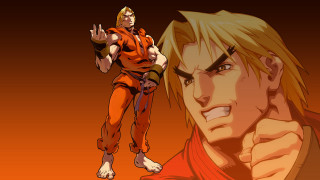 Orange outfit man fighting dujin - another man free wallpaper