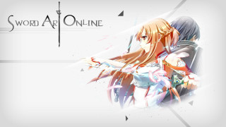 Anime characters swords couple fighting - their hand and a sword free wallpaper