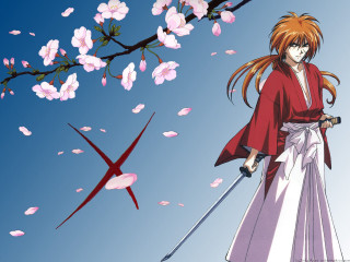 Woman kimono sword bird flying - a sword and a bird free wallpaper