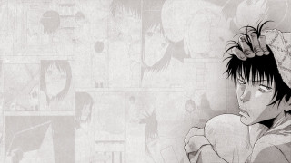 Man hat looking background wall - shin hanga free wallpaper