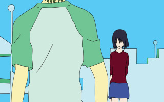 Cartoon man woman giant monster - giantess art free wallpaper for desktop