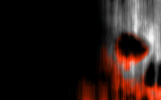 Red black skull chromatic aberration - chromatic aberration free wallpaper
