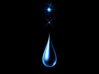 Water drop dark light star - a drop of water free wallpaper