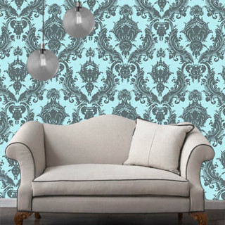 Couch bluewall ornate rococo lamps - the ceiling free wallpaper for tablet