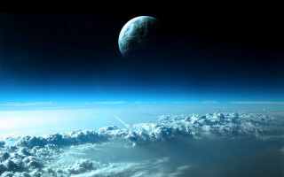 Earth view space shuttle clouds 4 - a view of the earth free wallpaper