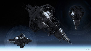 Futuristic space station satellite planet - a futuristic space station free wallpaper