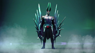 Man costume sword green background - a man in a costume free wallpaper