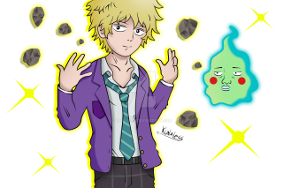 Man cartoon greenface purplejacket yellowstars - a green face free wallpaper