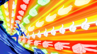 Colorful background thumbs up surfboard - a surfboard in the foreground free wallpaper