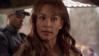 Woman long hair man black - tachisme free wallpaper