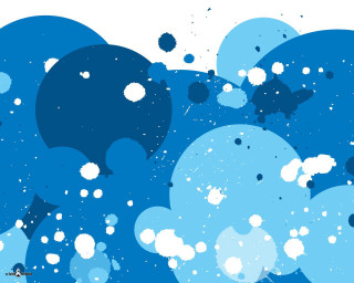 Blue white background circles dots - circle and dots free wallpaper
