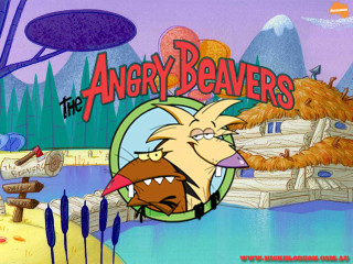 Angry beaver sign background animation - in the background free wallpaper