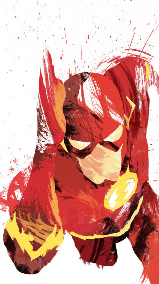 Flash running paint splatters blood - western comic book art free wallpaper for mobile