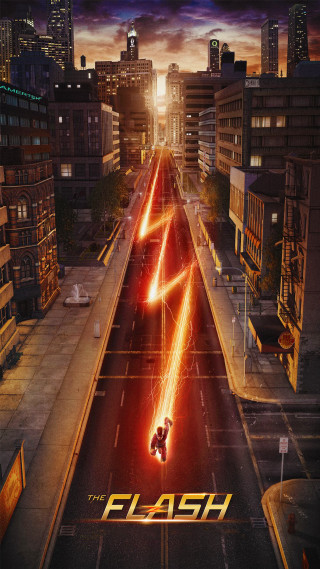 Flash season2 poster city background - the middle of the road free wallpaper