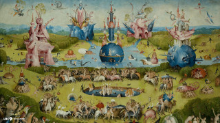 People animals field pond castle - david teniers iii free wallpaper