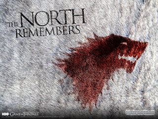 Game of thrones red wolf 2 - north free wallpaper