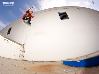 Man skateboard white building blue - kai carpenter free wallpaper for desktop