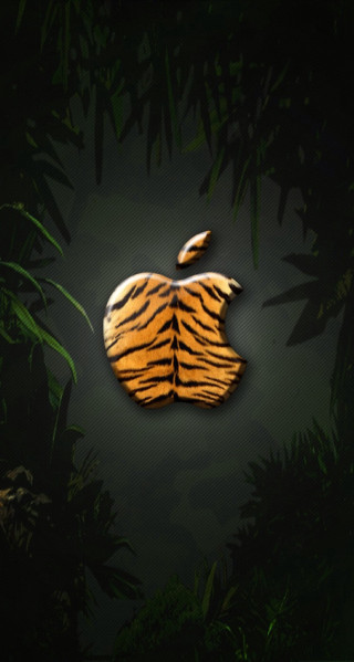 Apple logo jungle leaves grass - arnie swekel free wallpaper for mobile