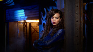 Woman long hair light blue - a room free wallpaper for desktop