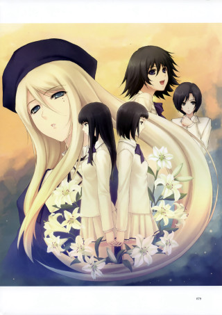 Anime girls long hair hats 6 - a sky free wallpaper