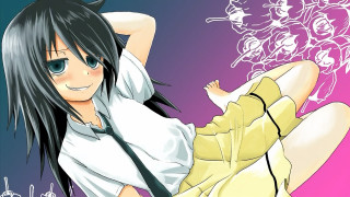 Girl blackhair whiteshirt tie purple - gapmoe yandere grimdark free wallpaper