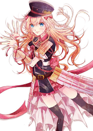 Girl uniform long hair hat - long hair and a hat free wallpaper