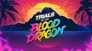 Blood dragon palm mountain trails - anton fadeev free wallpaper for desktop