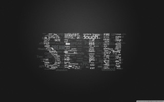 Black white photo word says 2 - sense of depth free wallpaper