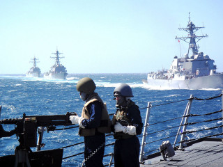 Men ship battleship ocean background - a ship free wallpaper