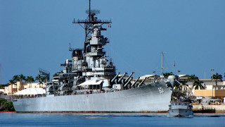 Battleship dock water buildings blue - 8 0 mm free wallpaper