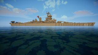 Large ship floating water flag 4 - pixel art free wallpaper