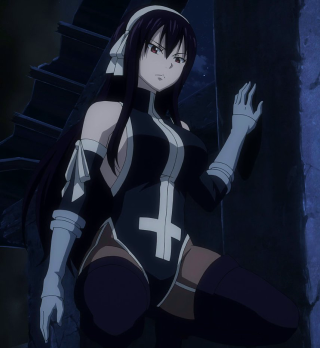 Woman black white outfit cross - eizan kikukawa free wallpaper for tablet