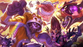 Cartoon characters demon face group - league of legends free wallpaper