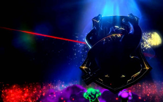 Cartoon character stage lights laser - a stage free wallpaper for desktop