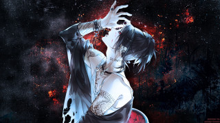 Gothic anime aya goda blood - red spot free wallpaper for desktop