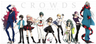 Anime characters group standing white - a group of anime characters free wallpaper