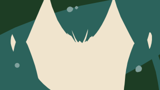 White object green bubbles minimalist - jagged free wallpaper