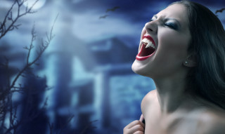 Woman mouth open creepy face 2 - her mouth open free wallpaper