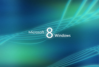 Blue green background microsoft 8 - a white logo free wallpaper for desktop