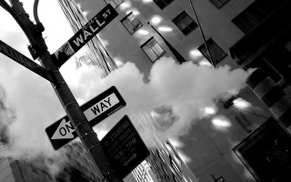 Street sign smoke building background - city free wallpaper