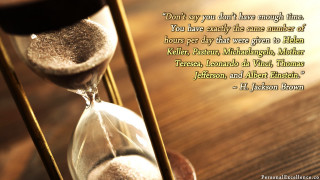 Hourglass sand time passing quote - time free wallpaper