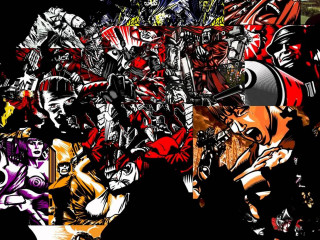 People motorcycle collage colors sizes - a collage of images free wallpaper