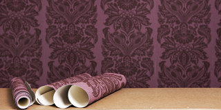 Rolled papers table purple damask - paper free wallpaper