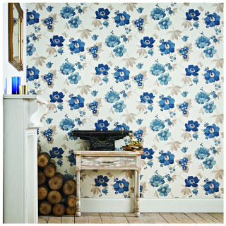 Room table wallpaper blue flowers - free rain wallpaper for tablet