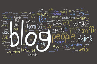 Blog people think about it - a word cloud free wallpaper