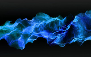 Blue green smoke wave black - alberto seveso free wallpaper